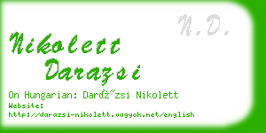 nikolett darazsi business card